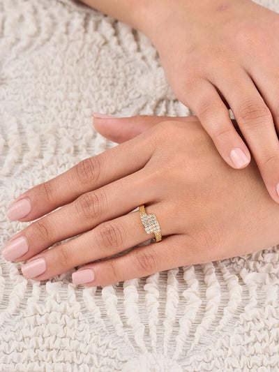 Aurelia Luxe Pavé Band Ring