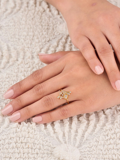 Aurelia Floral Cluster Ring