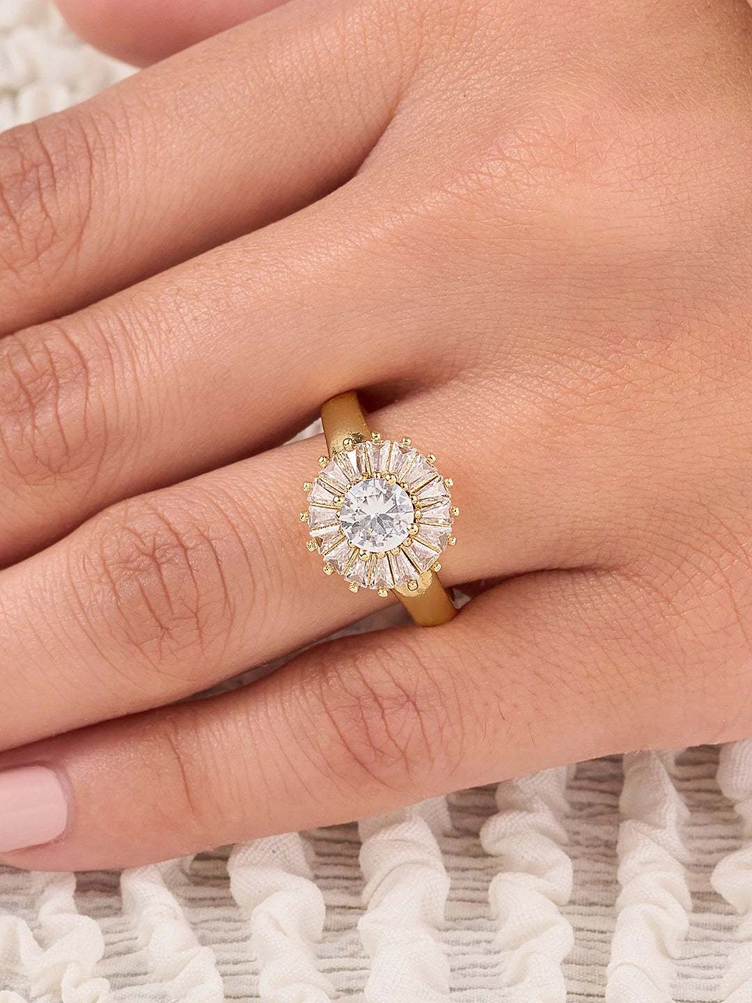 Aurelia Radiant Halo Ring