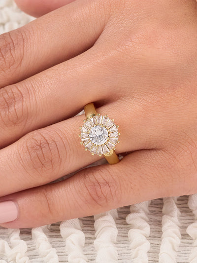 Aurelia Radiant Halo Ring