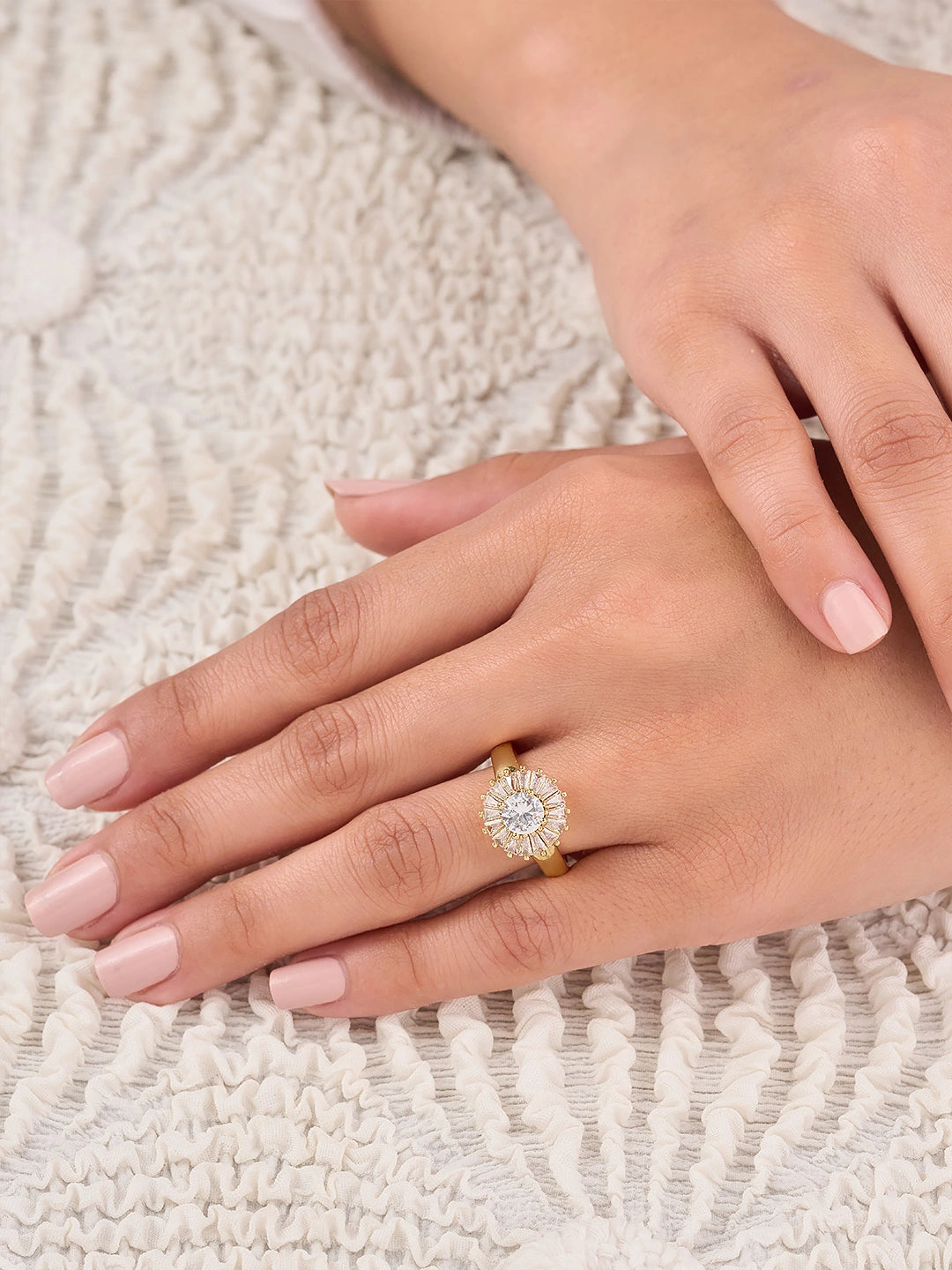 Aurelia Radiant Halo Ring