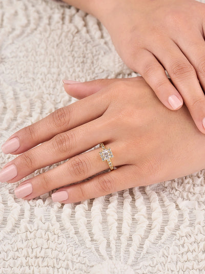 Elara Luxe Baguette Cluster Ring