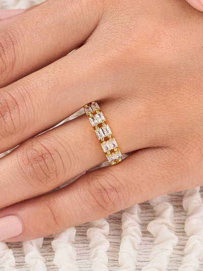 Elara Baguette Link Women’s Ring