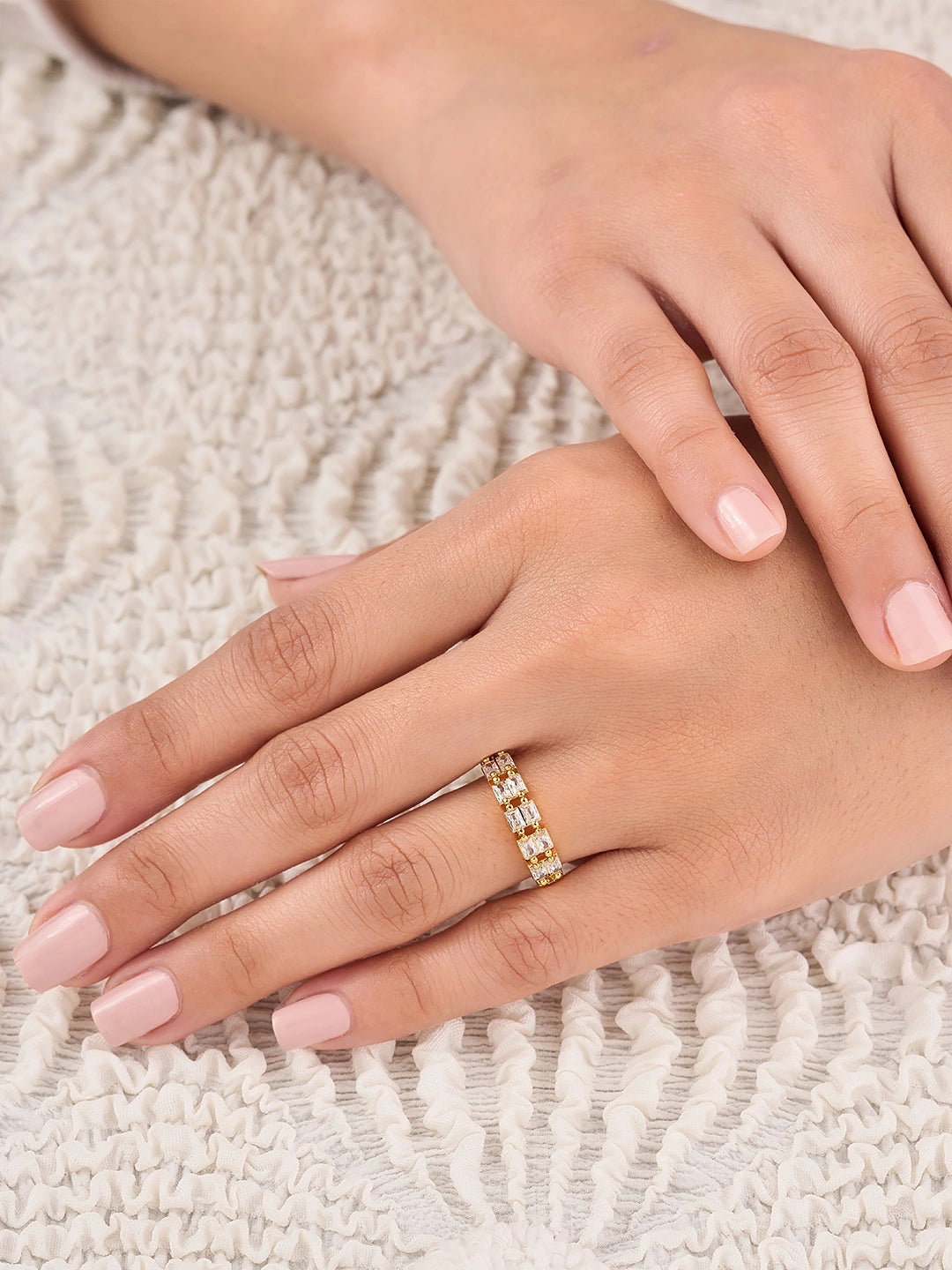 Elara Baguette Link Women’s Ring