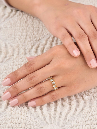 Elara Baguette Link Women’s Ring