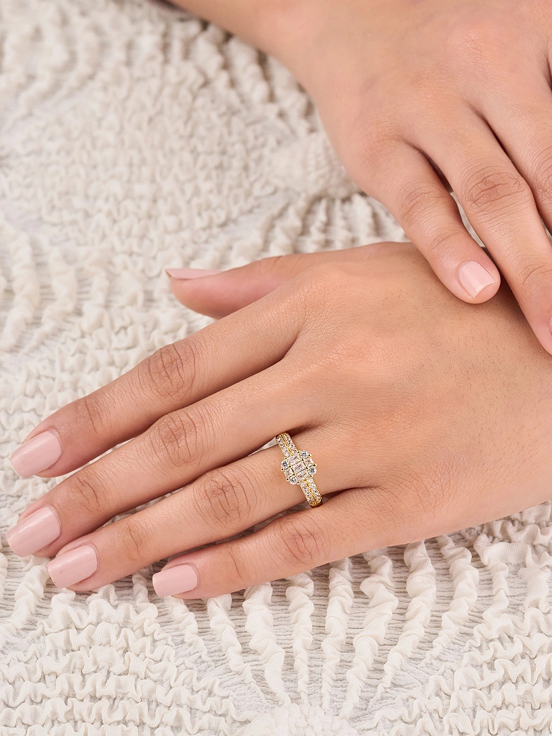 Aurelia Crystal Cluster Women’s Ring