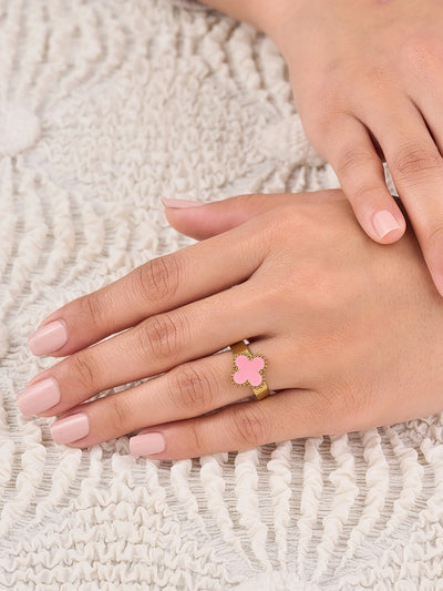 Rosalie Clover Enamel Women’s Ring