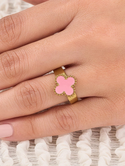 Rosalie Clover Enamel Women’s Ring