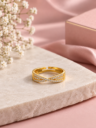 Virelia Bow Crystal Women’s Ring