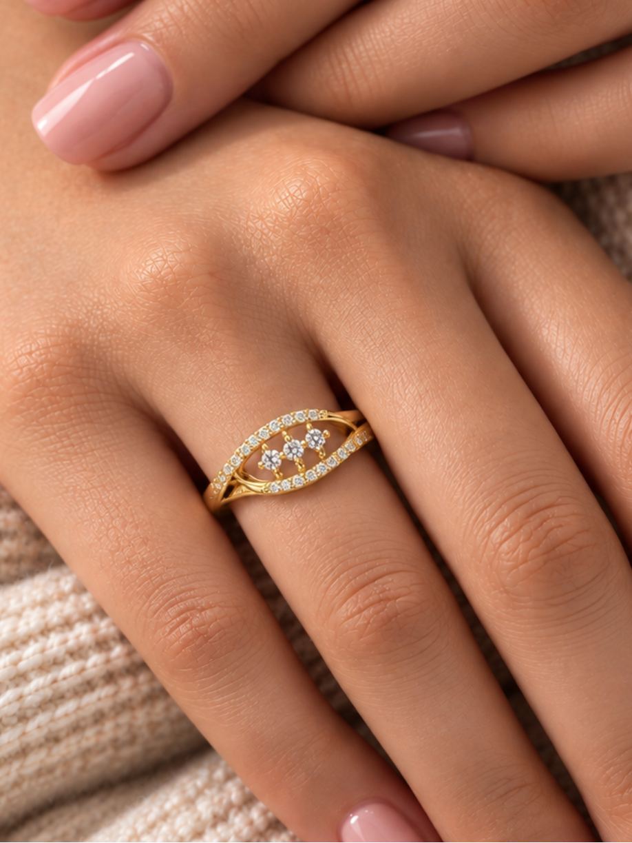 Elara Luxe Eye Ring