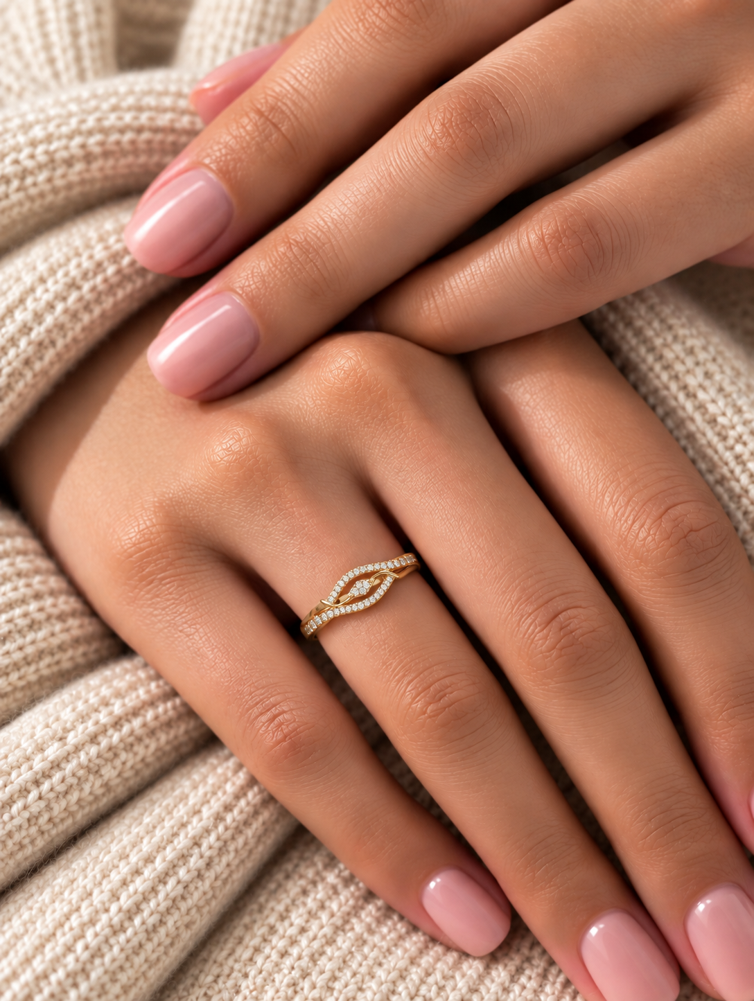 Elara Infinity Eye CZ Ring