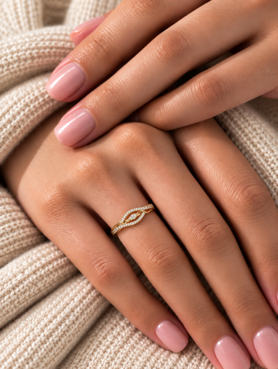Elara Infinity Eye CZ Ring