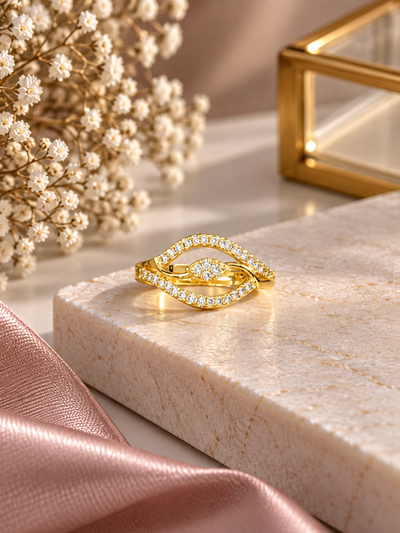 Elara Infinity Eye CZ Ring