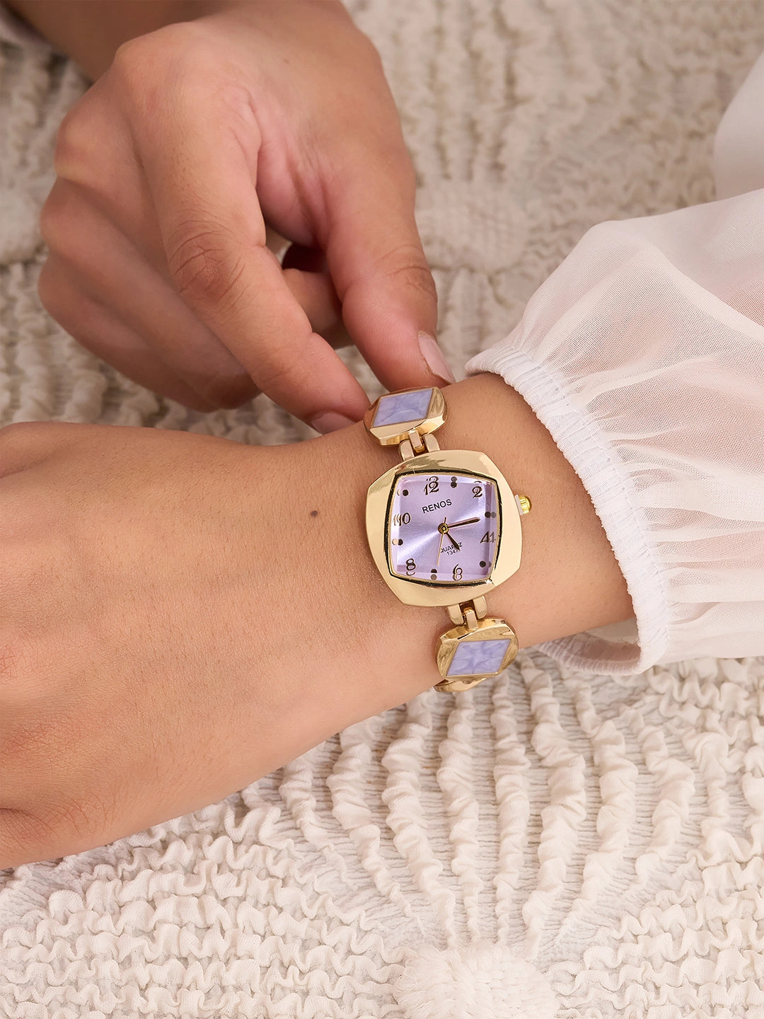 Elowen Lavender Square Women’s Watch