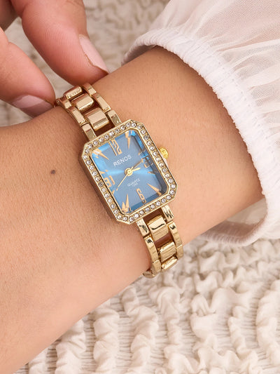 Seraphina Blue Rectangle Women’s Watch