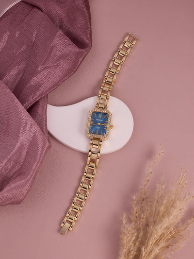 Seraphina Blue Rectangle Women’s Watch