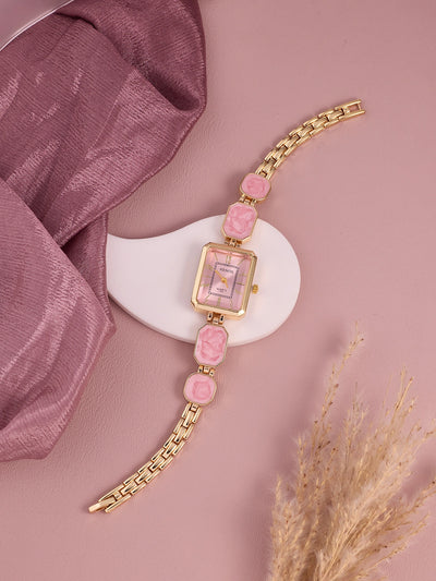 Rosalie Pink Rectangle Women’s Watch
