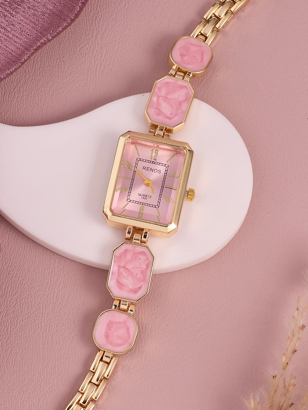 Rosalie Pink Rectangle Women’s Watch
