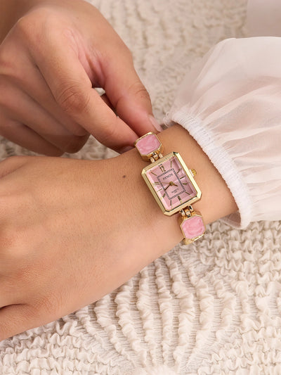 Rosalie Pink Rectangle Women’s Watch