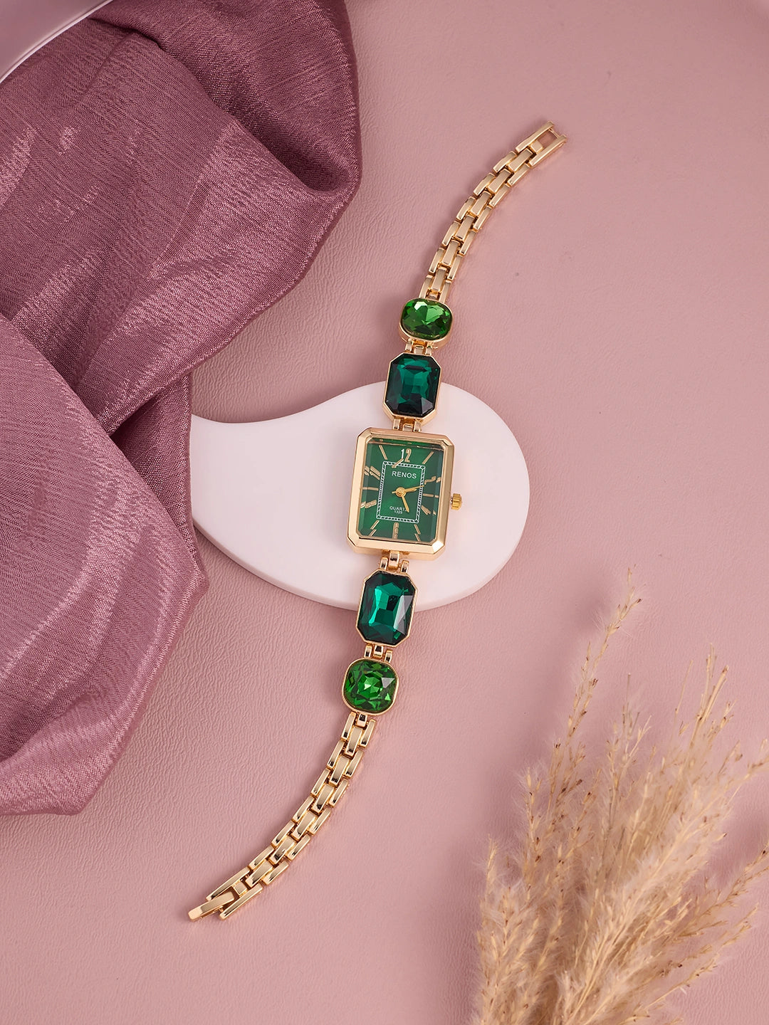 Emerald Luxe Facet Women’s Watch