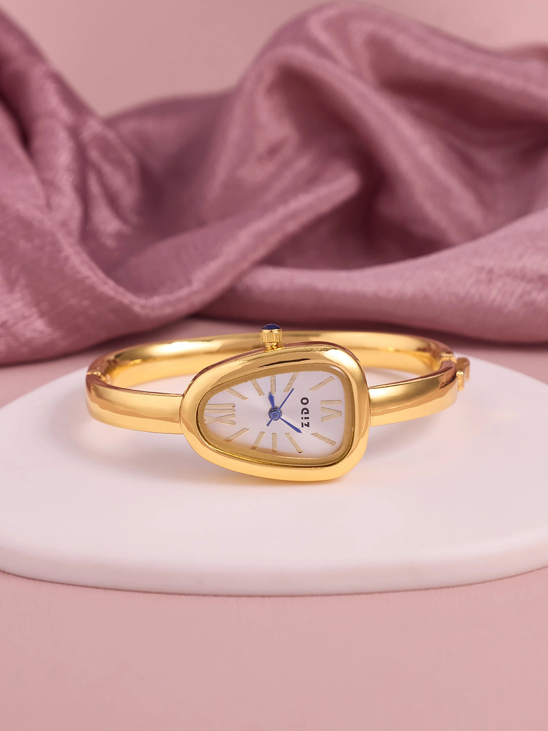 Serena Sculpted Gold Women’s Watch