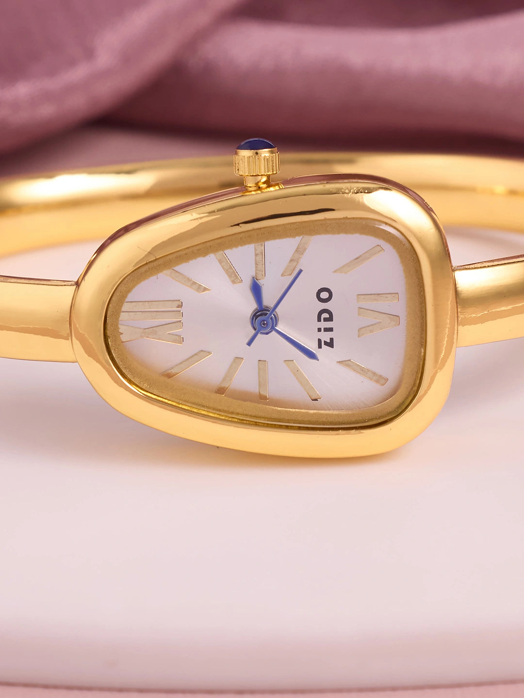Serena Sculpted Gold Women’s Watch