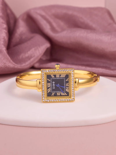 Valentina Noir Square Halo Women’s Watch