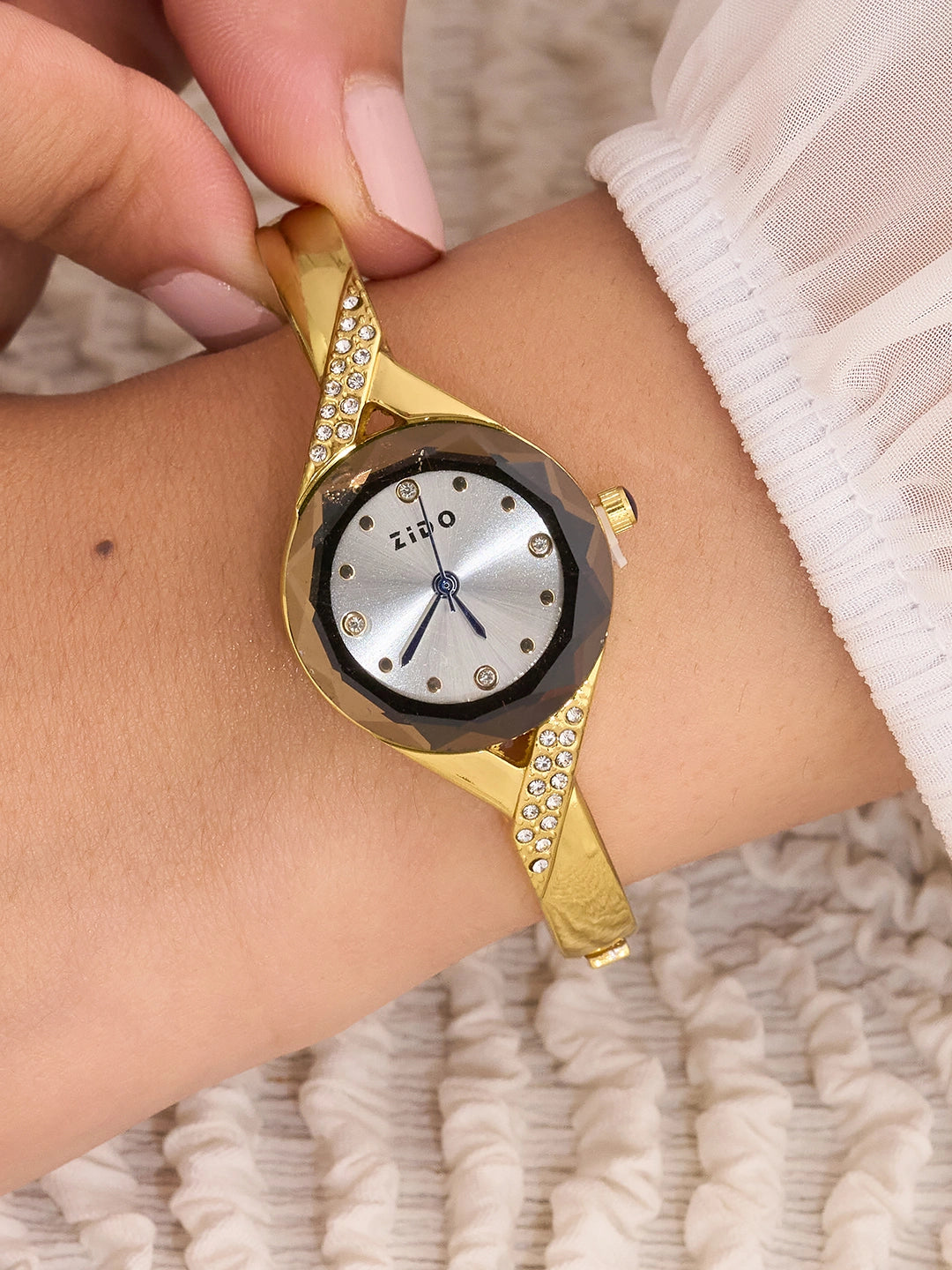 Elara Faceted Halo Women’s Watch