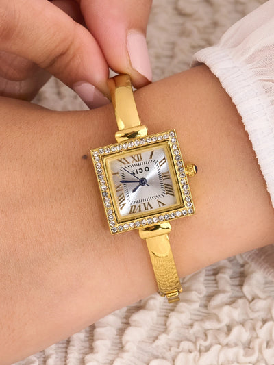 Elara Royal Square Roman Women’s Watch