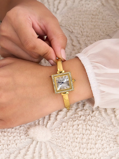 Elara Royal Square Roman Women’s Watch