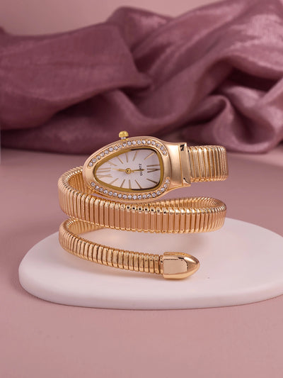 Elara Tonneau Crystal Women’s Watch