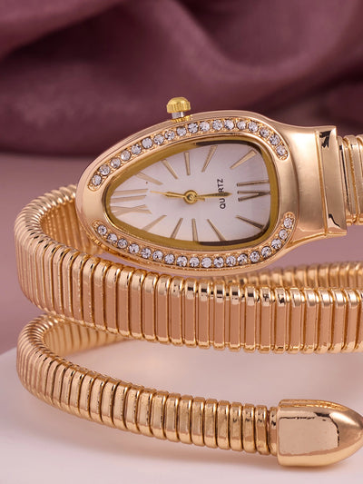 Elara Tonneau Crystal Women’s Watch