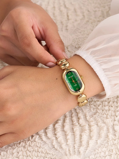 Elara Emerald Charm Women’s Watch