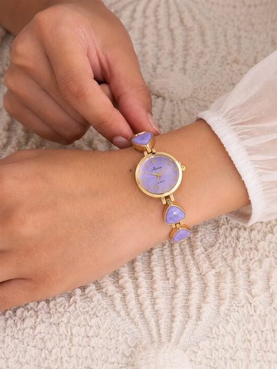 Lavielle Amethyst Link Women’s Watch