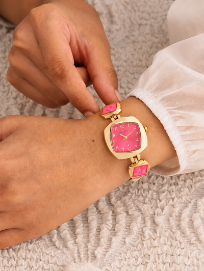 Fuchsia Gemstone Women’s Watch