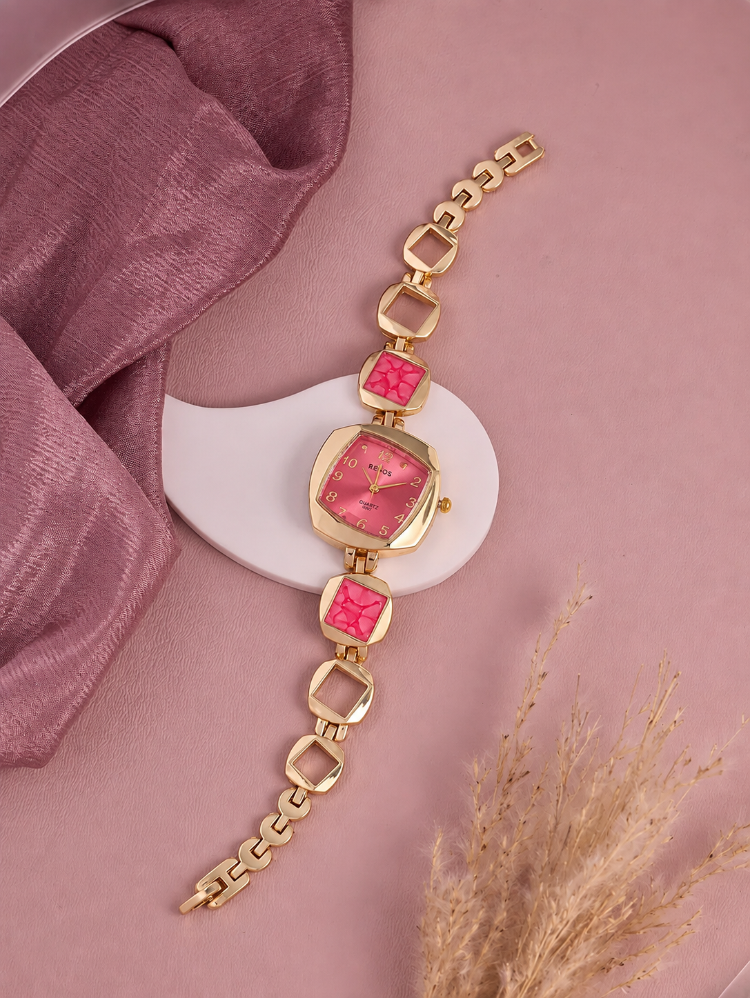 Fuchsia Gemstone Women’s Watch