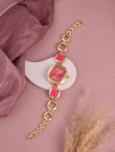 Fuchsia Gemstone Women’s Watch