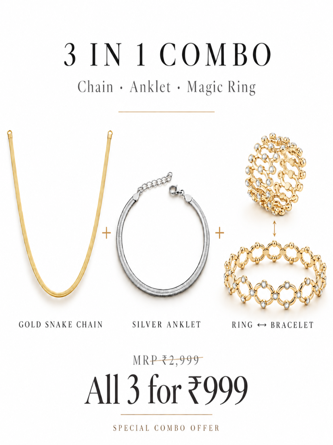 3 Pieces Combo - GOLD