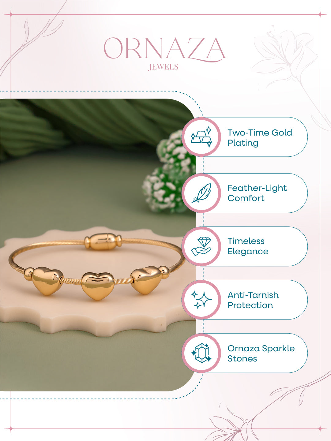 Amorette Heart Women’s Bracelet