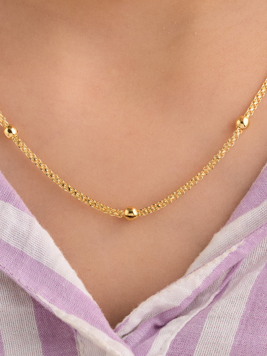 Elara noir Beadline Chain