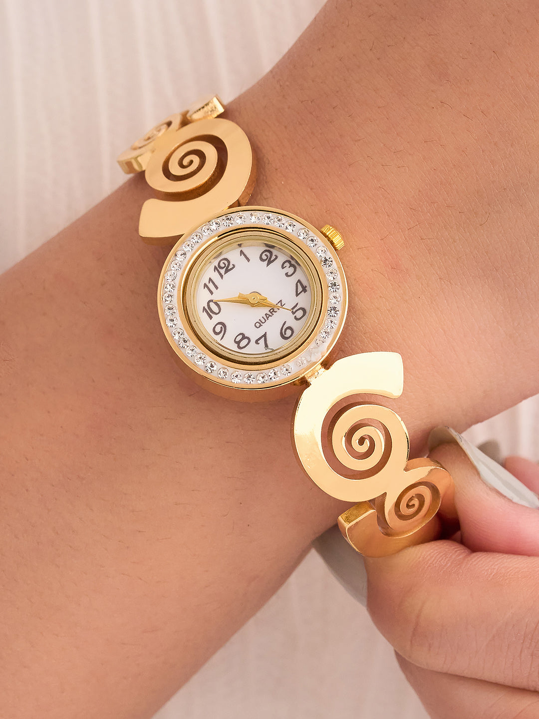 Elvaya Spiral Luxe Cuff Watch