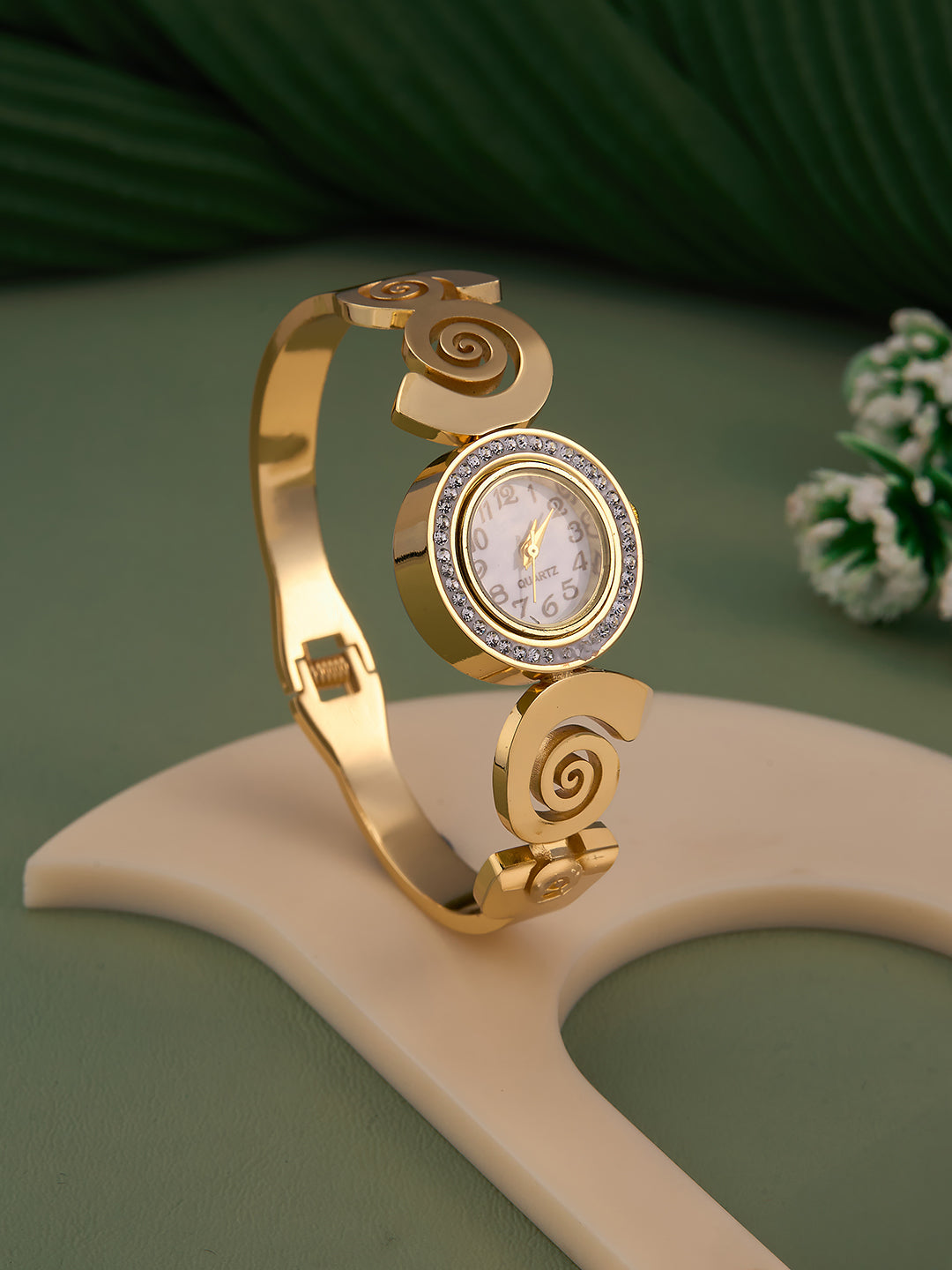 Elvaya Spiral Luxe Cuff Watch