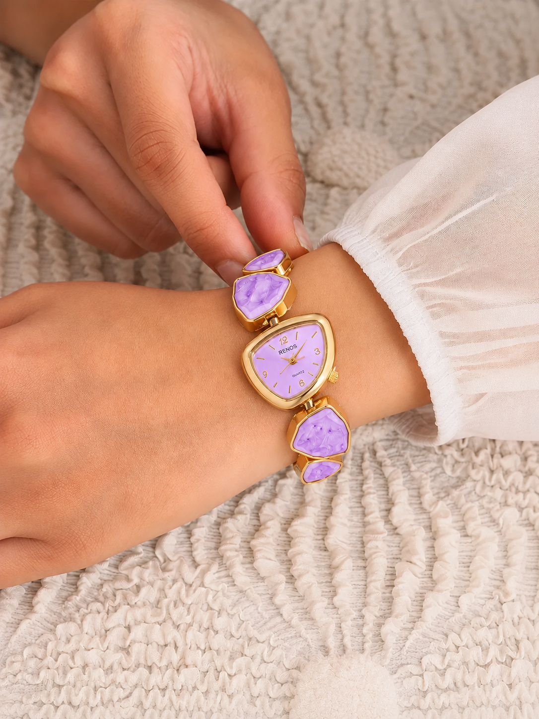 Virelle Amethyst Link Women’s Watch