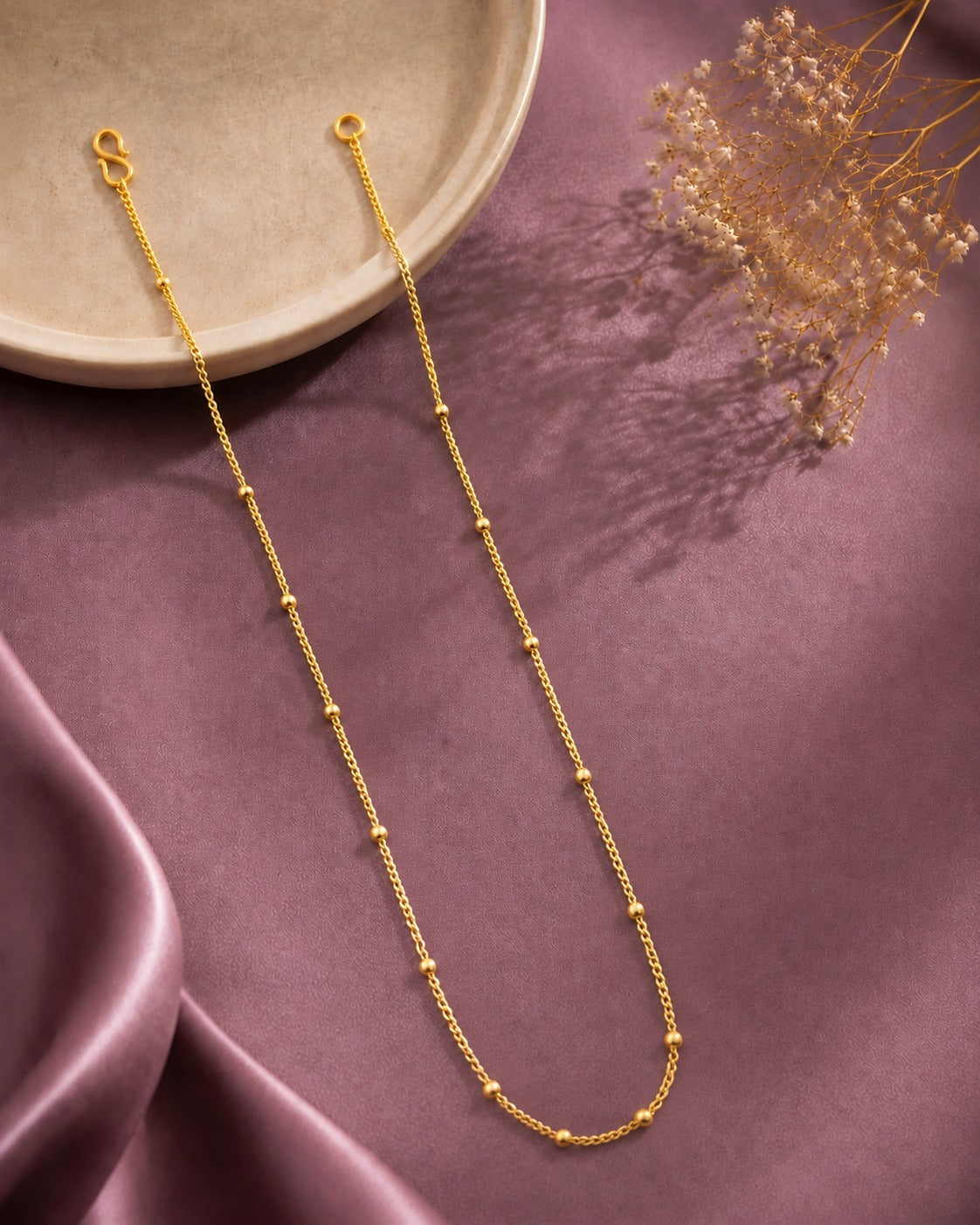 Elara Bead Gold Chain