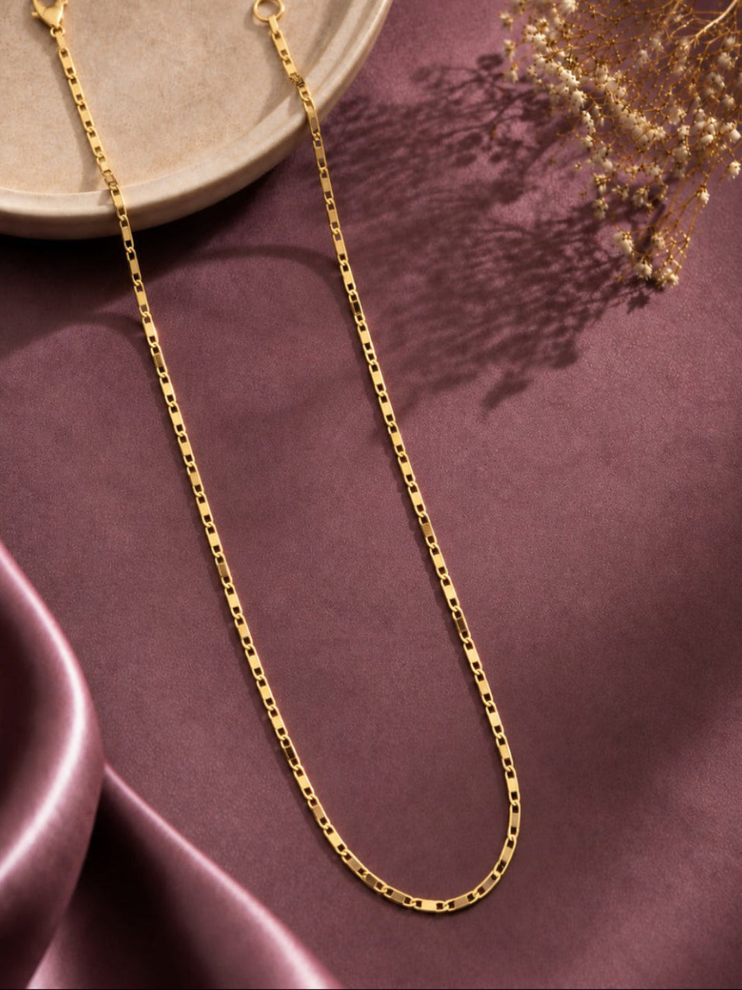 Elara Box Link Gold Chain