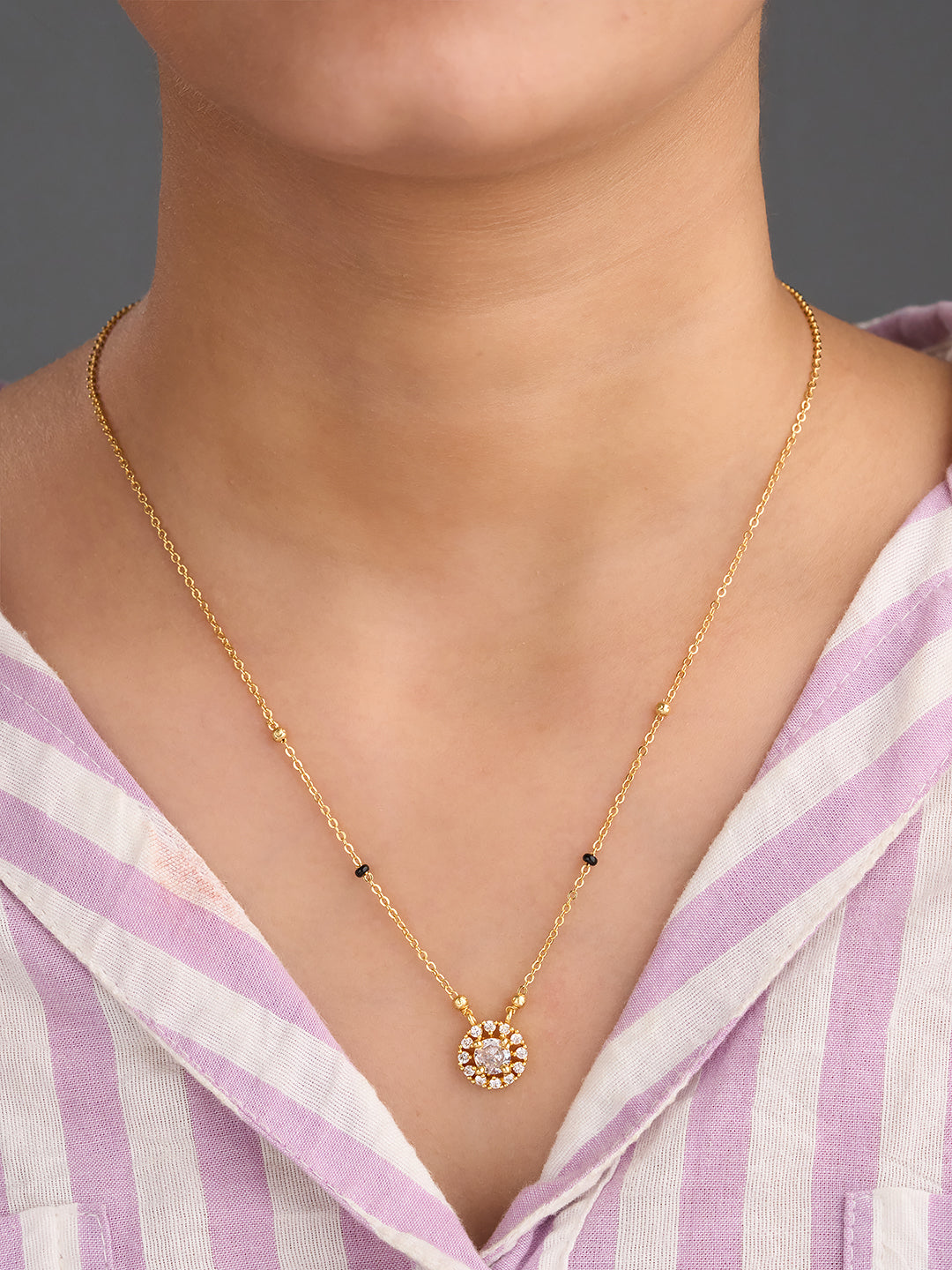 Celestia Halo Charm Mangalsutra