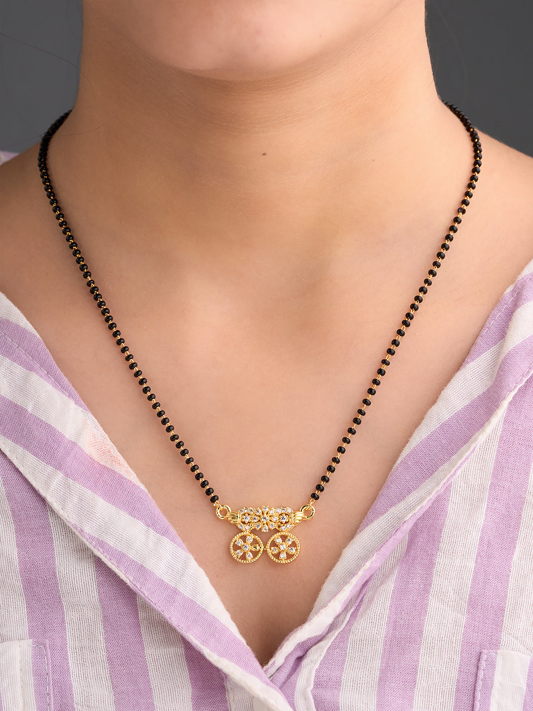 Aurelia Floral Drop Mangalsutra