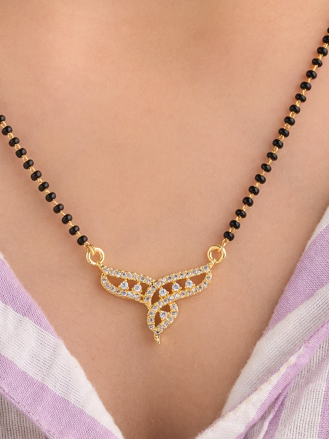 Elara Winged Charm Mangalsutra