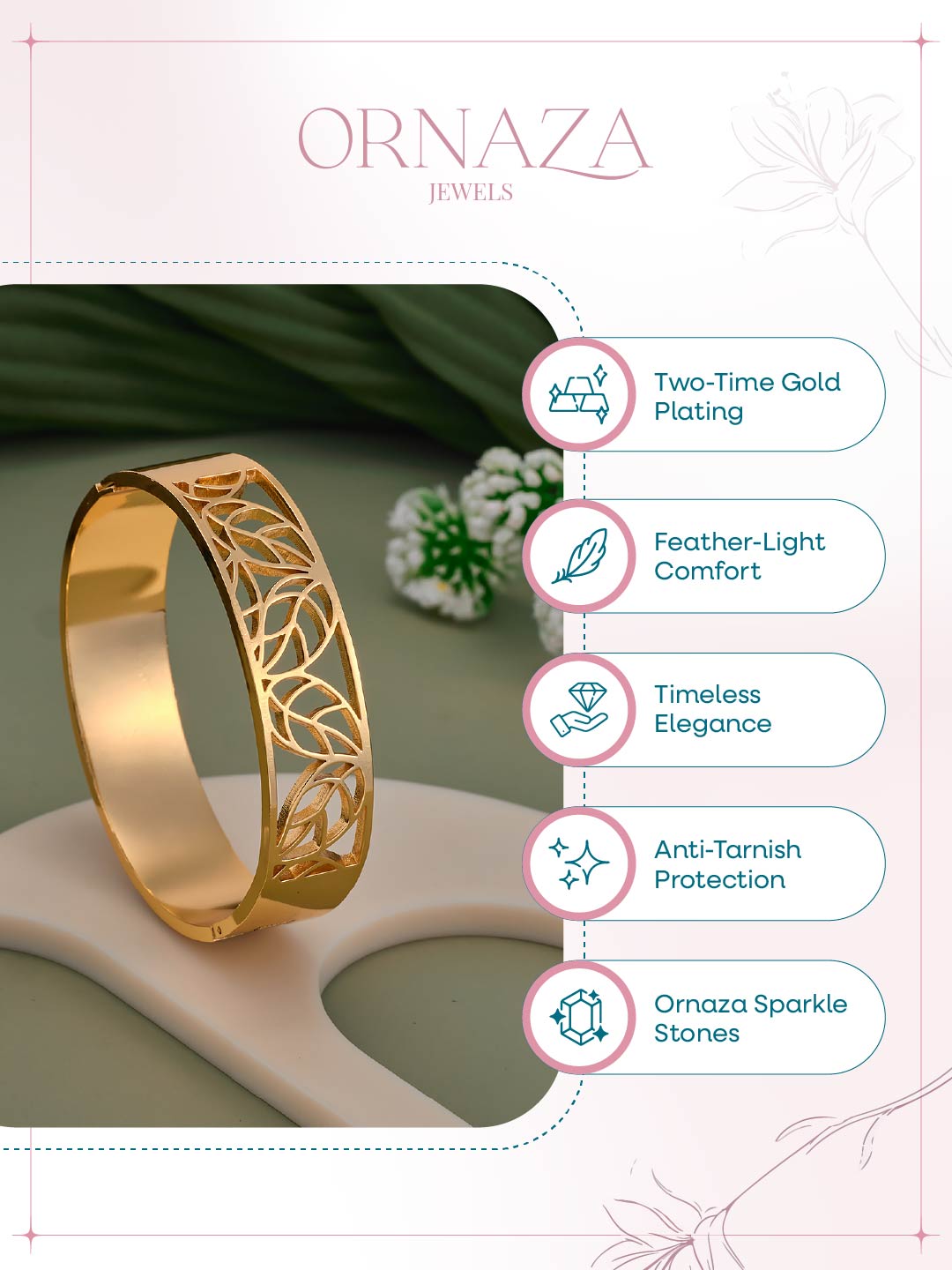 Virelle Leaf Women’s Bracelet